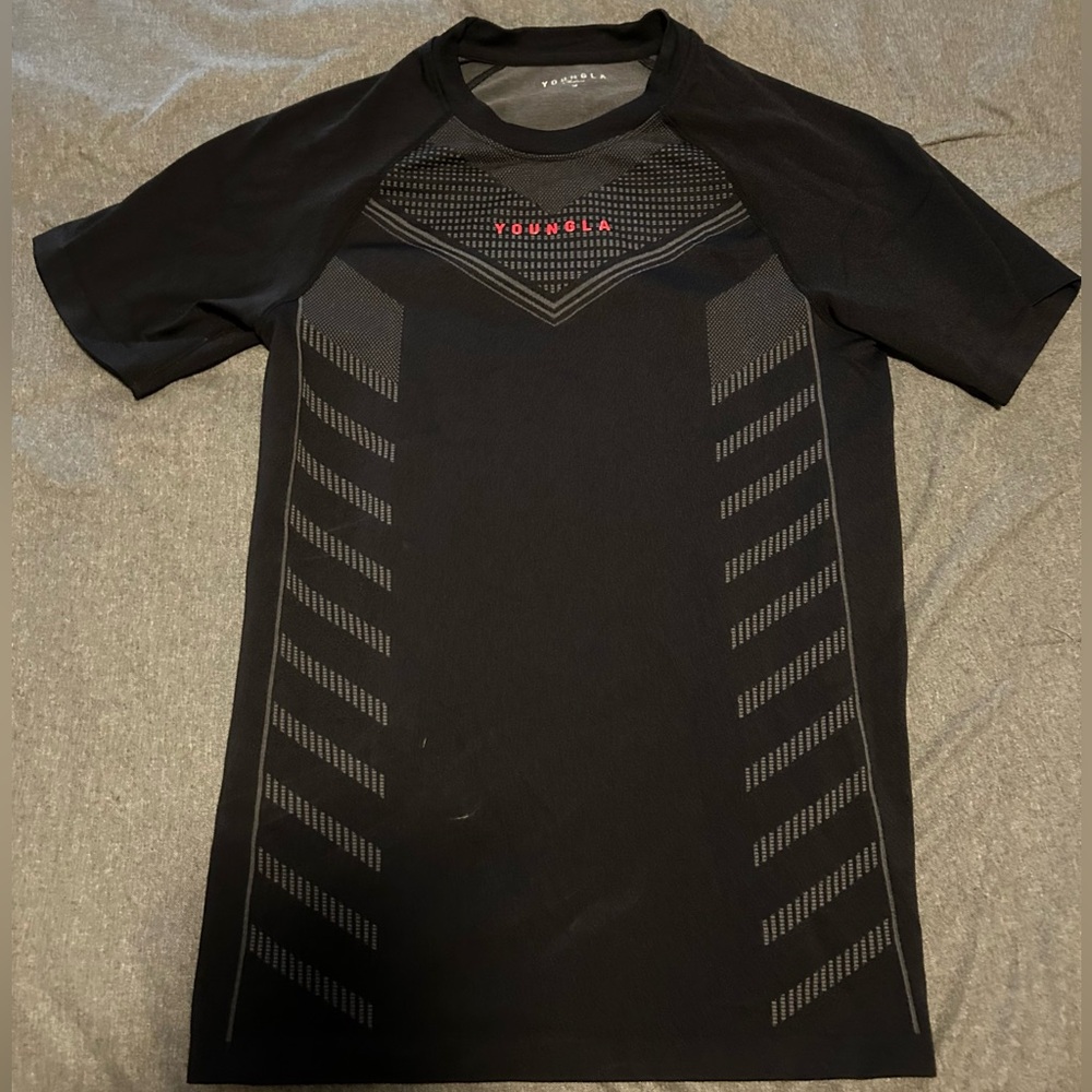 YoungLA Black Superhero Compression Tee